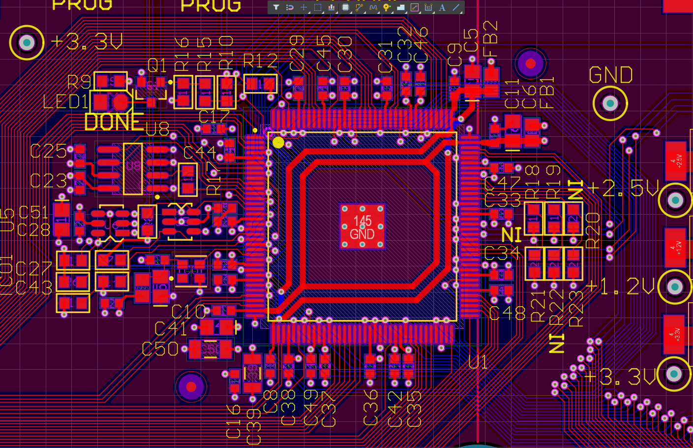 Multilayer PCB routing and layout detail by MCG LLC