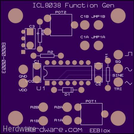 Custom function-generator PCB designed by MCG LLC